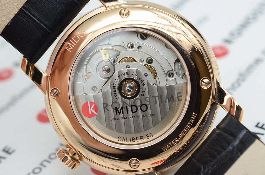 Часы Mido Baroncelli Big Date M027.426.36.018.00 — мужские, кожаный