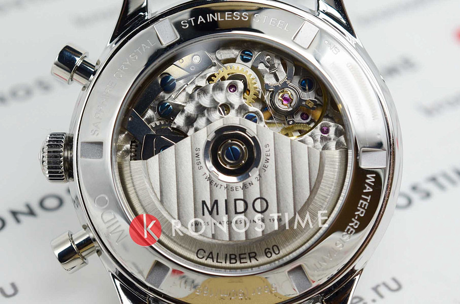 Часы Mido Multifort Patrimony Chronograph M040.427.16.052.00 — мужские, кожаный