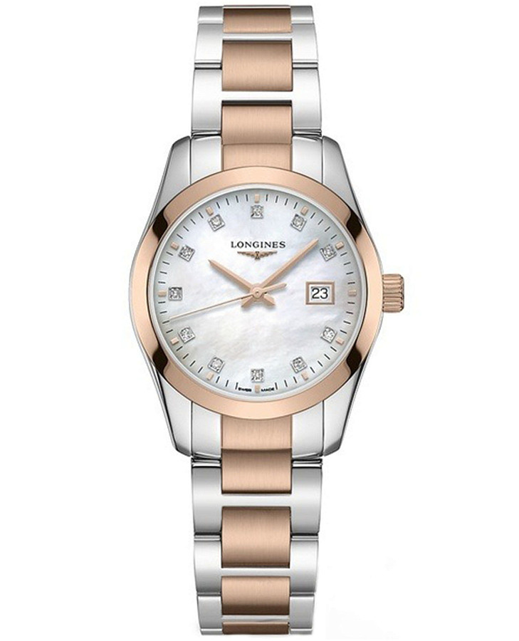 Часы Longines Conquest Classic L2.286.3.87.7 — женские, перламутровый