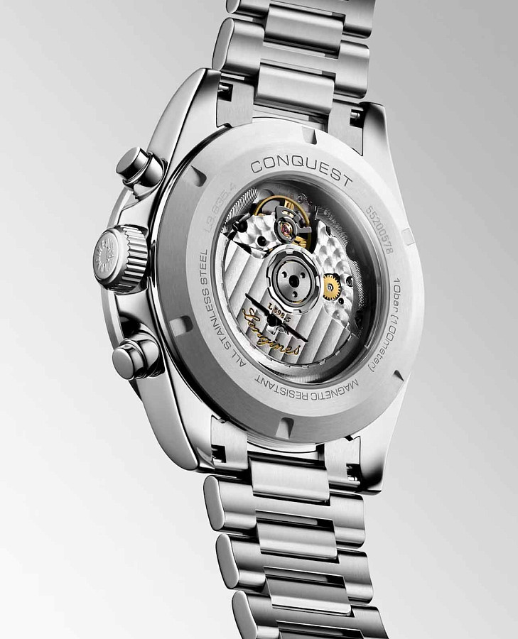 Часы Longines Conquest L3.835.4.92.6 — механические, металл сталь керамика
