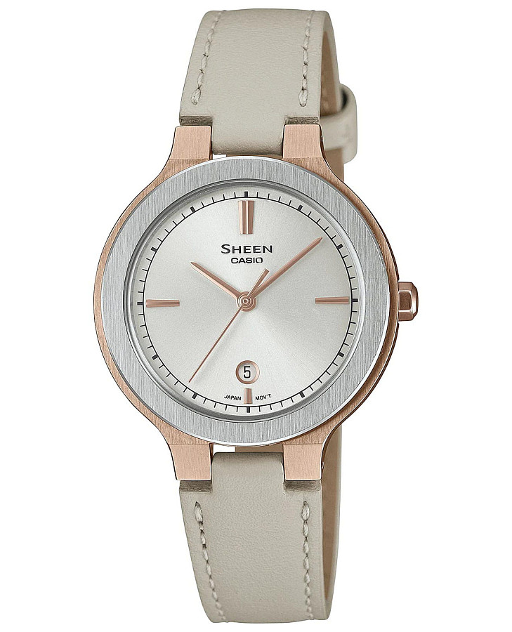 Часы Casio Sheen SHE-4559GBL-7A — женские, серебристый
