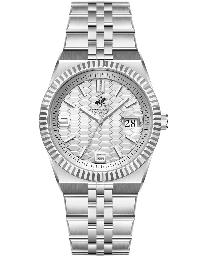 Часы Beverly Hills Polo Club BP3891X.330 — мужские, серебристый