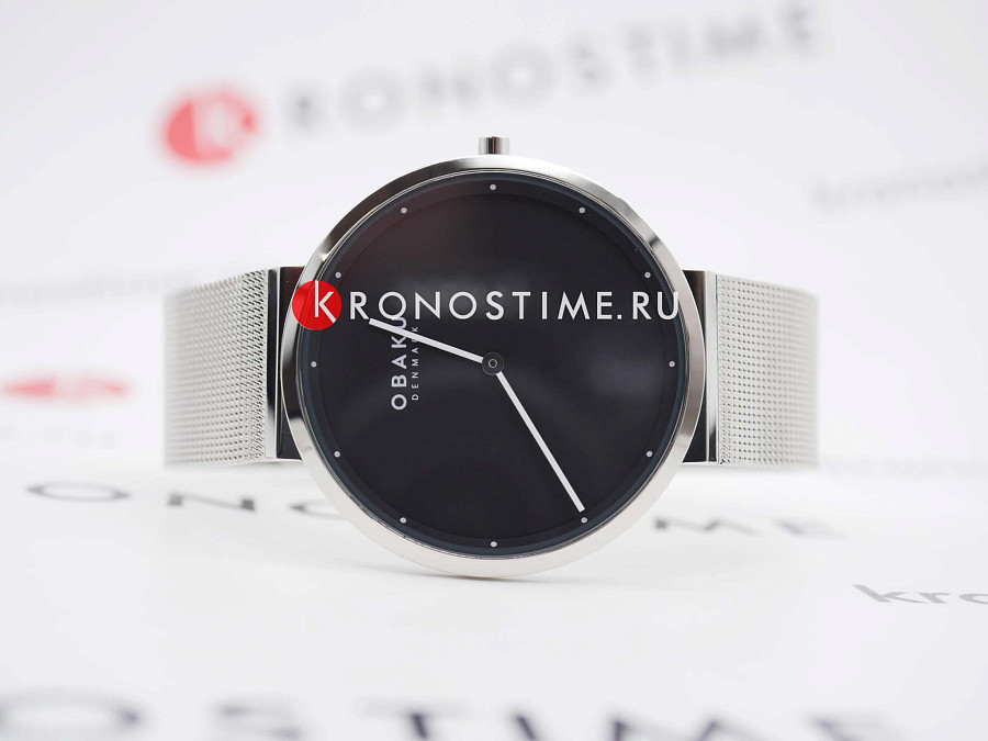 Часы Obaku Ultra Slim V230GXCBMC — сталь металл, нержавеющая сталь