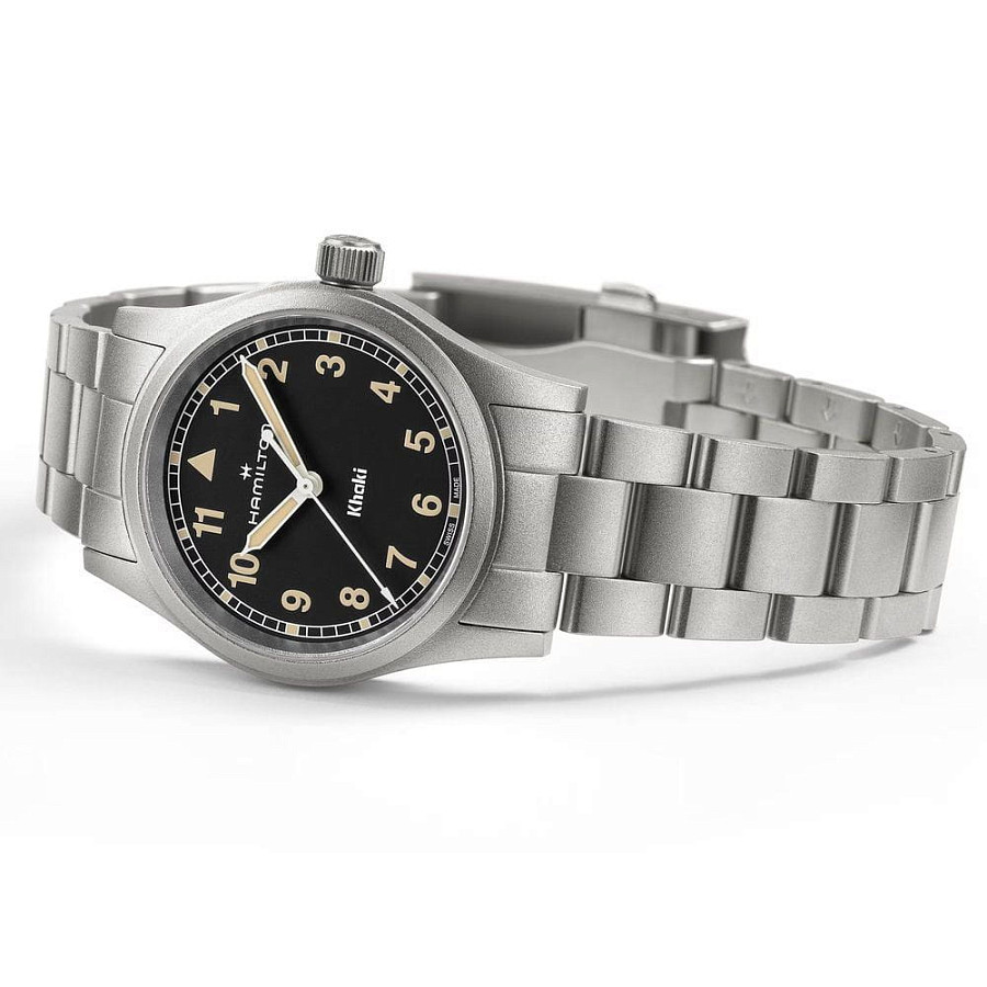 Часы Hamilton Khaki Field Quartz 33mm H69301131 — сталь, Швейцария