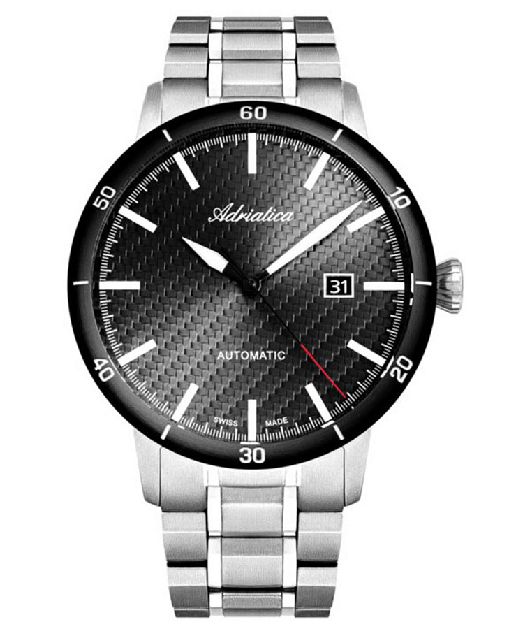 Часы Adriatica A8383.4116A — мужские, серый