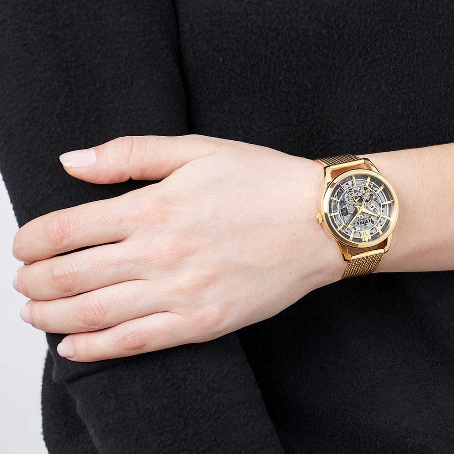 Часы Festina Automatic F20629/1 — механические, сталь металл