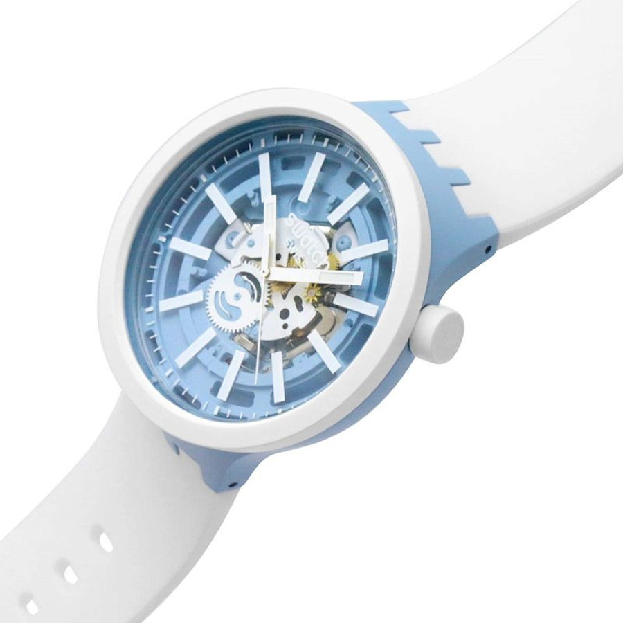 Часы Swatch Big Bold Bioceramic Lacquered SB03N103 — кварцевые, силикон