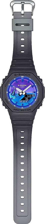 Часы Casio G-Shock GA-2100FL-1A — пластик, мужские