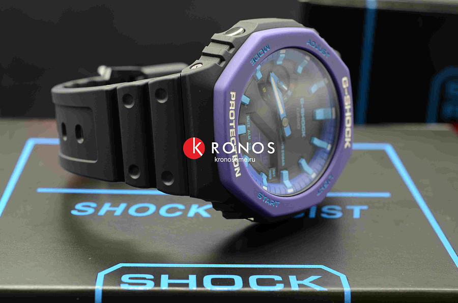 Часы Casio G-Shock GA-2100THS-1A — мужские, черный