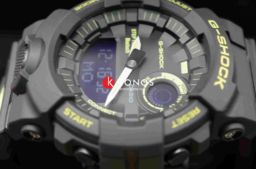Часы Casio G-Shock GBA-800LU-1A1 — мужские, пластик