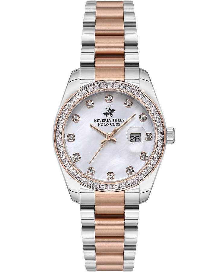 Часы Beverly Hills Polo Club BP3596C.530 — женские, перламутровый