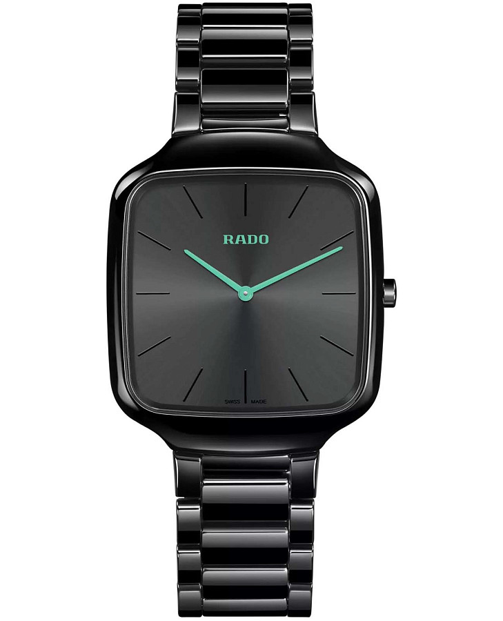 Часы Rado True Square Thinline x Les Couleurs Le Corbusier R27054152 — мужские, черный