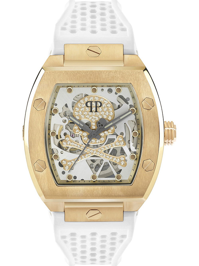 Часы Philipp Plein The Skeleton PWBAA0421 — мужские, белый
