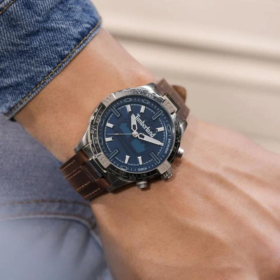 Часы Timberland Flowell TDWGD0031102 — кожаный, мужские