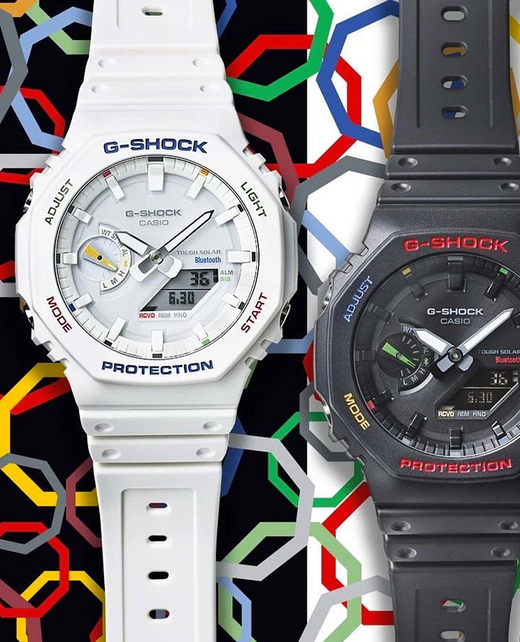 Часы Casio G-Shock GA-B2100FC-7ADR (GA-B2100FC-7A) — Япония, электронные