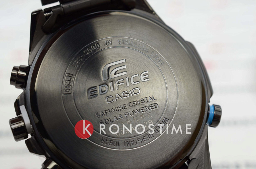 Часы Casio Edifice EFS-S590DC-2A — мужские, сталь с ip покрытием