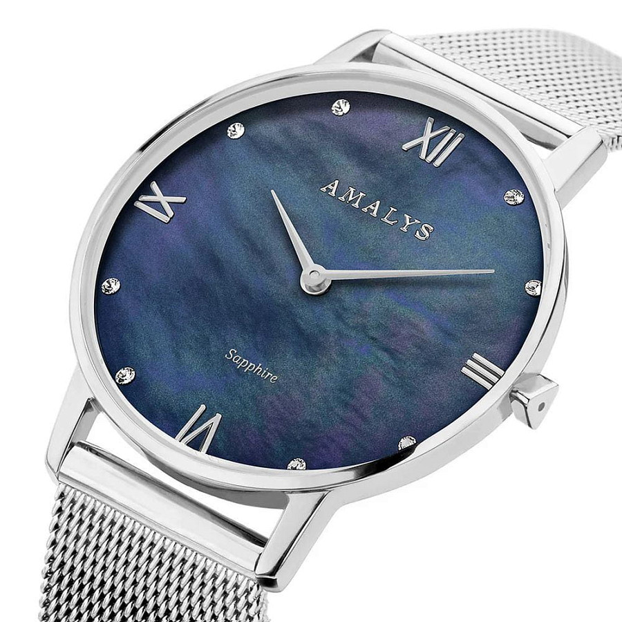 Часы Amalys Kelly AMW-185 — синий, сталь металл