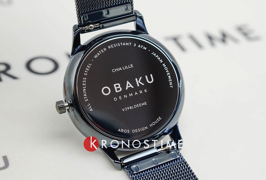Часы Obaku Chia Lille V298LDEEME — женские, нержавеющая сталь с ip-покрытием