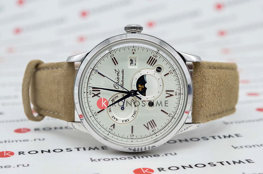 Часы Orient Sun & Moon RA-AK0808S (RN-AK0808S) — механические, сталь металл