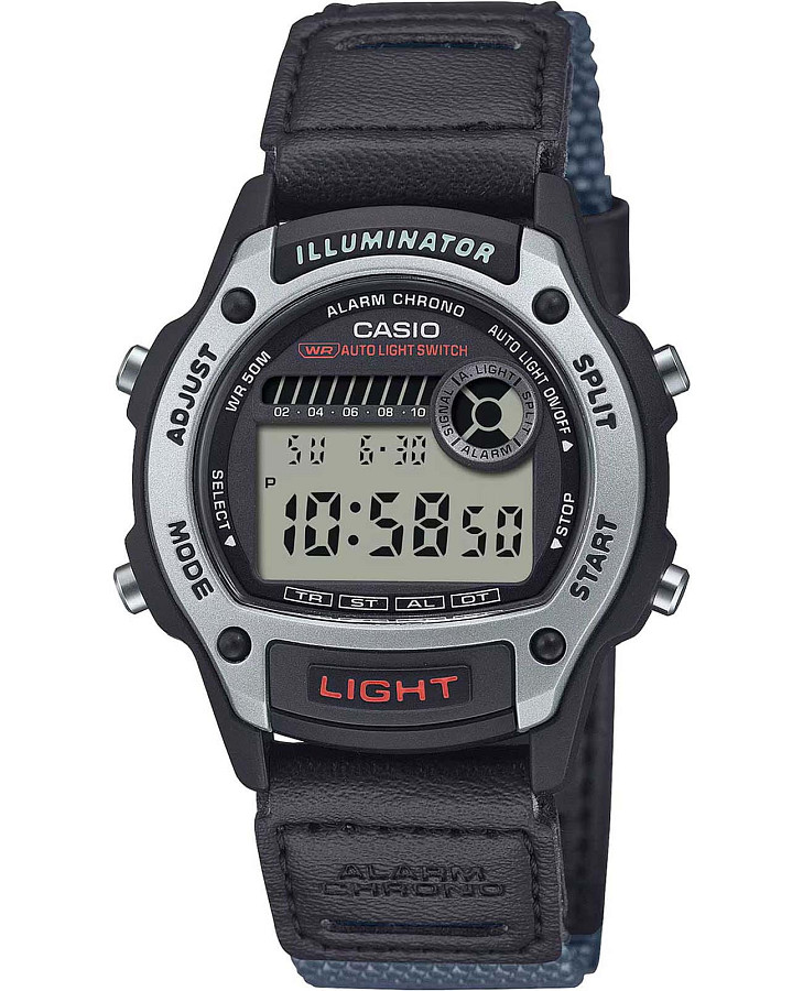 Часы Casio Collection W-220HF-8A — мужские, серый