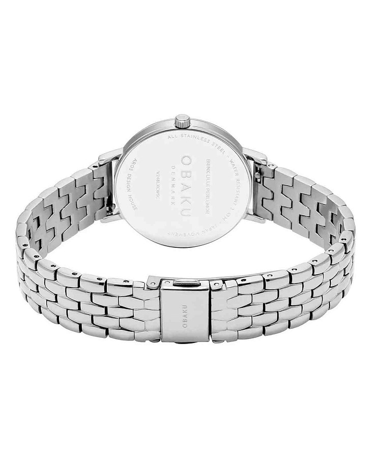 Часы Obaku Links V248LXCWSC — перламутровый, металл сталь