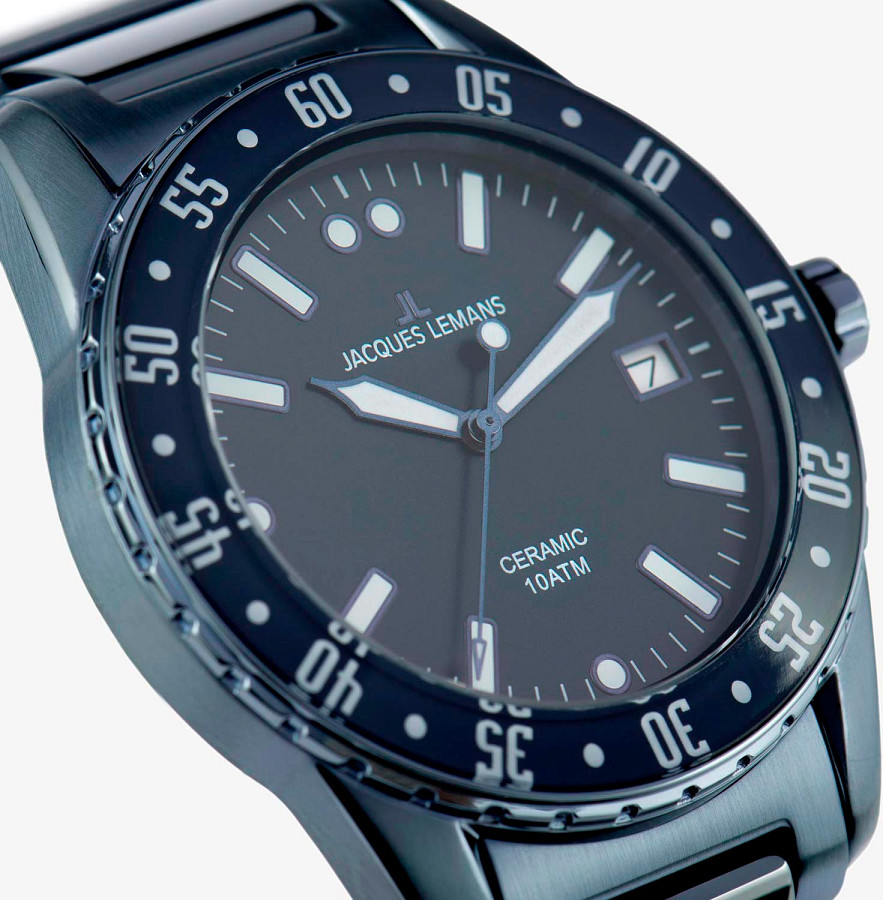 Часы Jacques Lemans High Tech Ceramic 42-12E — сталь металл, Австрия