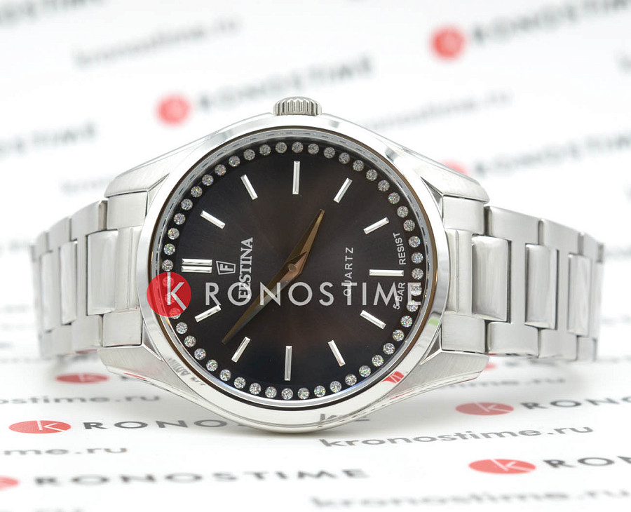 Часы Festina Mademoiselle F20583/4 — кварцевые, металл сталь