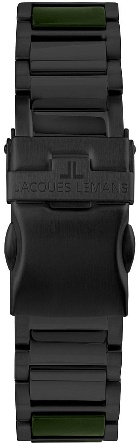 Часы Jacques Lemans High Tech Ceramic 42-10F — кварцевые, металл сталь