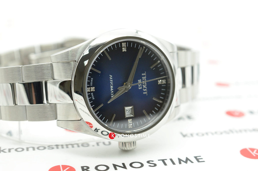 Часы Tissot T-My Lady Automatic T132.007.11.046.00 — синий, металл сталь