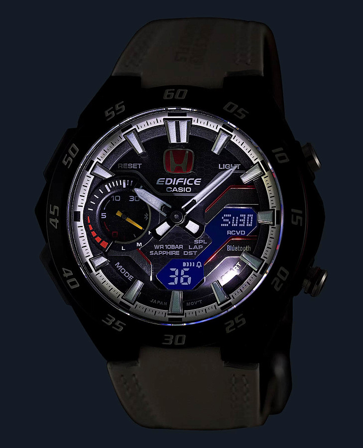 Часы Casio Edifice Windflow ECB-2200HTR-1A — кварцевые, Япония, мужские