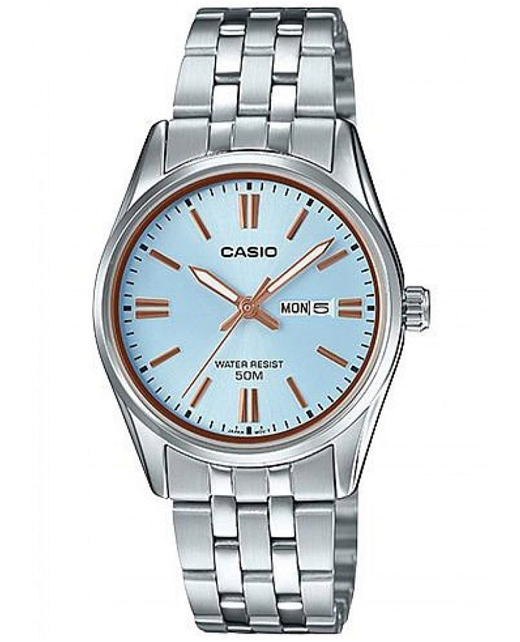 Часы Casio Collection LTP-1335D-2A — женские, голубой