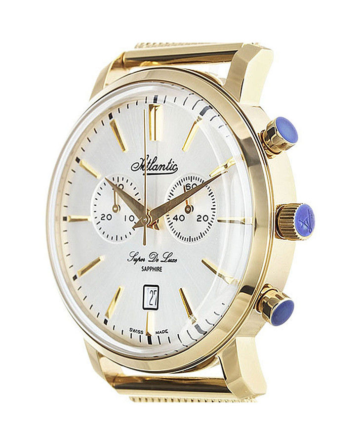 Часы Atlantic Super De Luxe 64456.45.21 — металл сталь, Швейцария