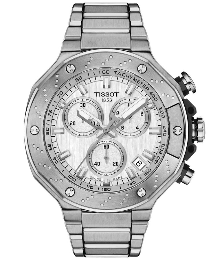 Часы Tissot T-Race Chronograph T141.417.11.031.00 — мужские, серебристый