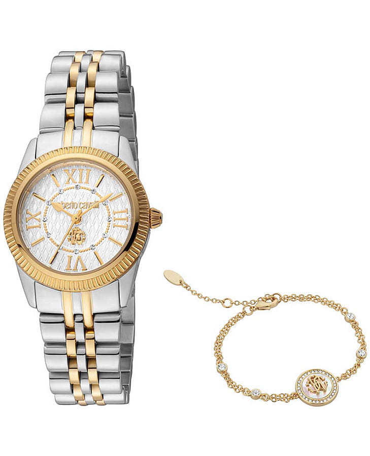 Часы Roberto Cavalli RC5L035M0085_SET — женские, серебристый