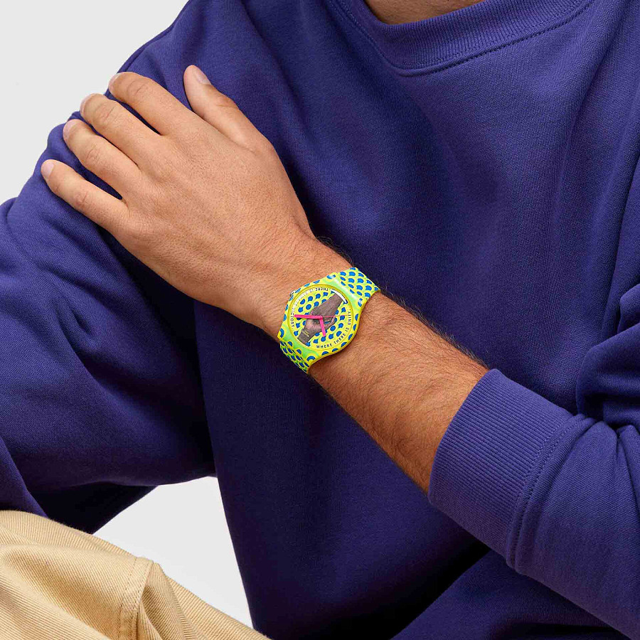 Часы Swatch New Gent Biosourced SO29Z148 — силикон, мужские