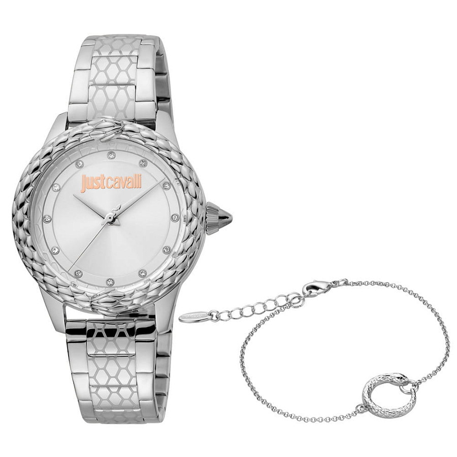 Часы Just Cavalli Animalier JC1L144M0045 — нержавеющая сталь, женские