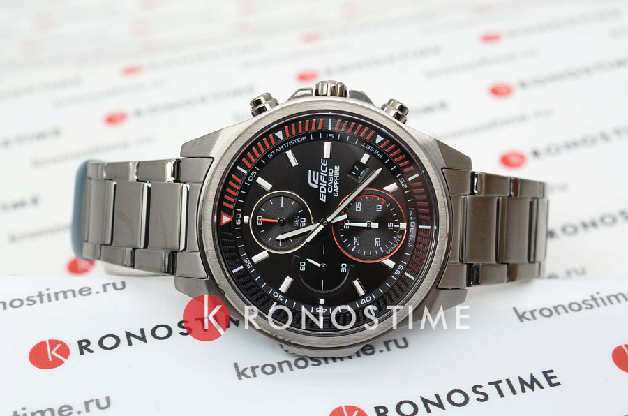 Часы Casio Edifice EFR-S572DC-1A — черный, сталь металл