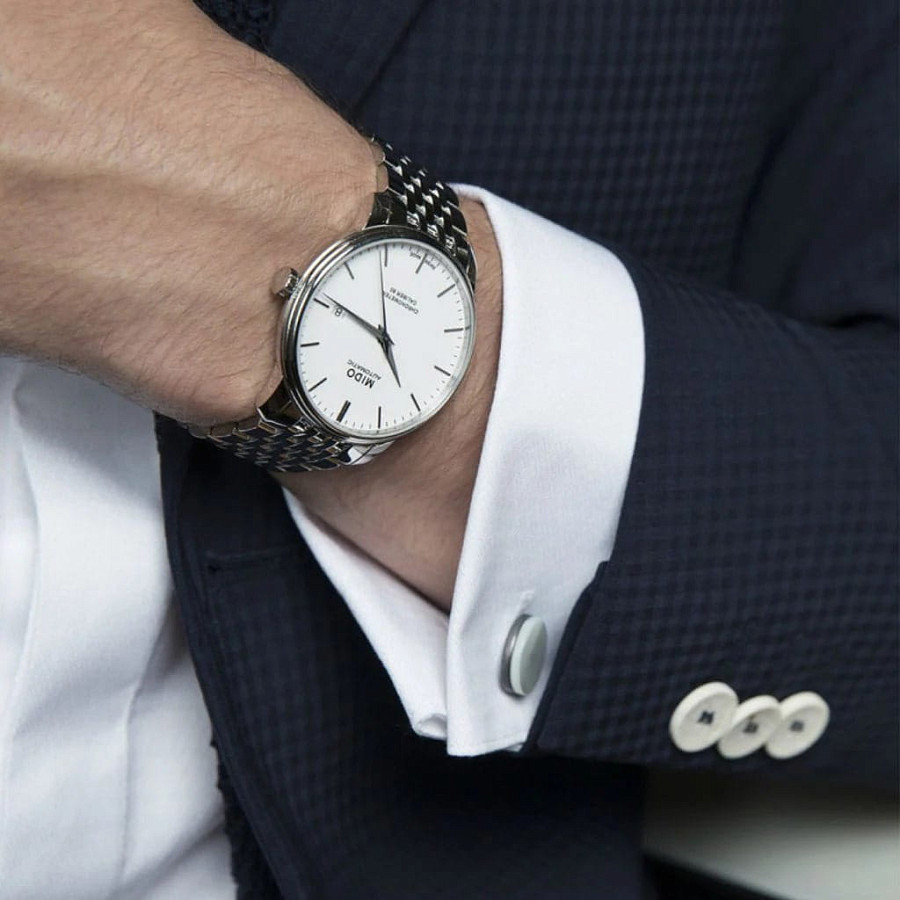 Часы Mido Baroncelli II Gent M8600.4.76.1 — механические, сталь металл