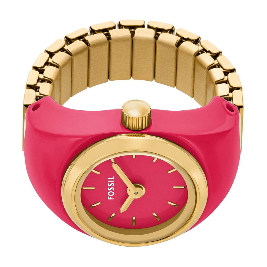 Часы Fossil Watch Ring ES5414 — кварцевые, металл сталь