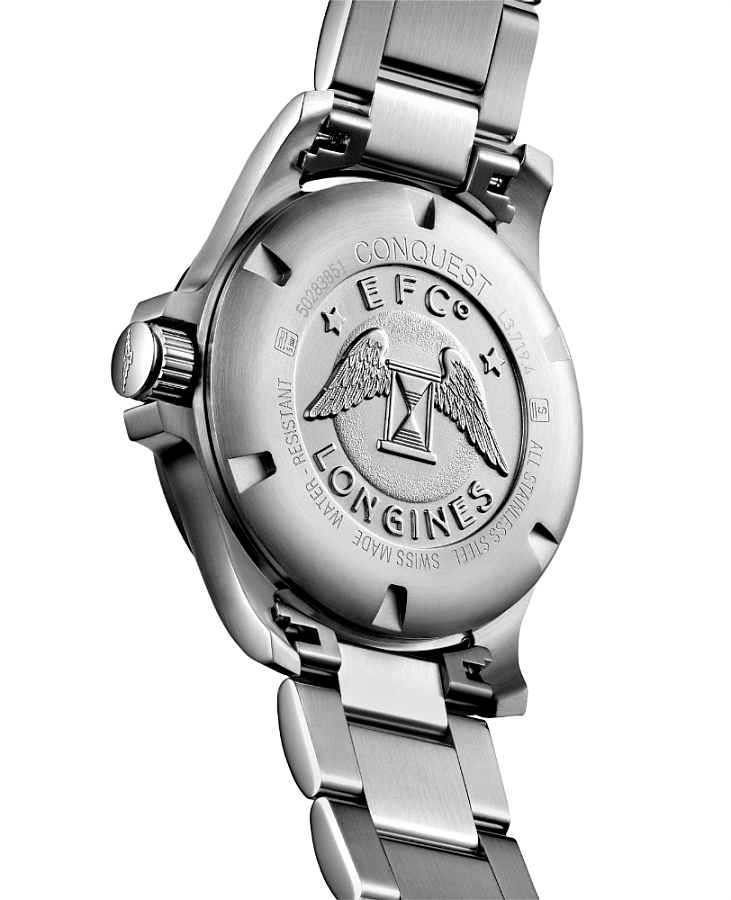 Часы Longines Conquest V.H.P. L3.719.4.56.6 — кварцевые, керамика сталь