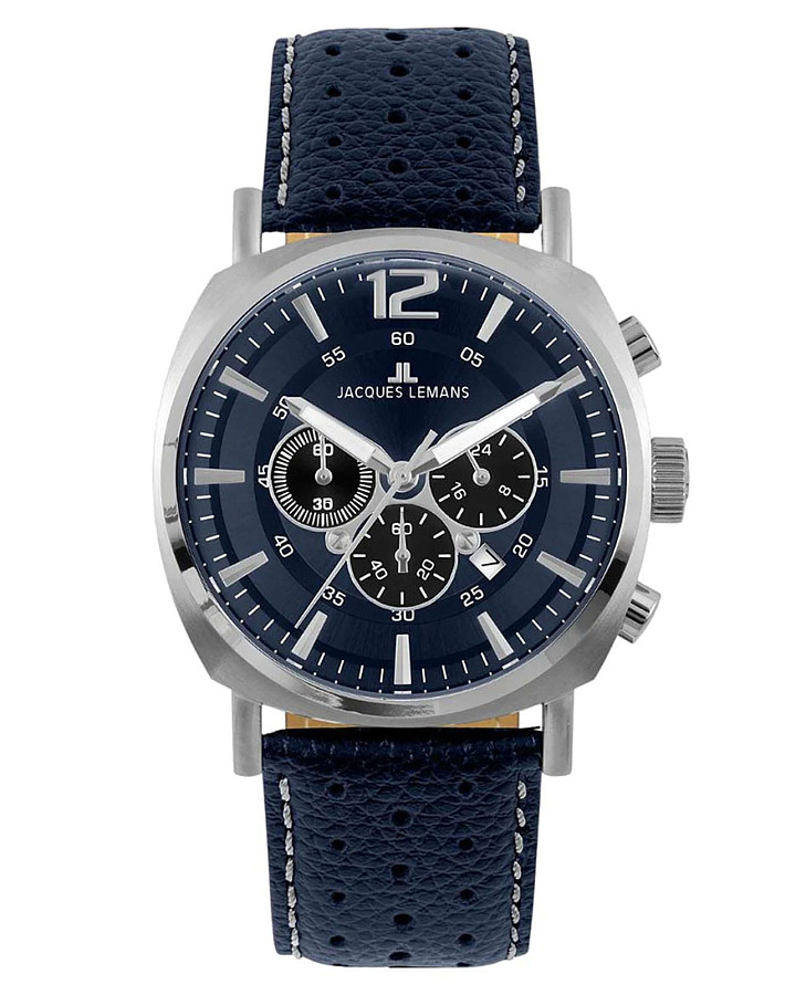 Часы Jacques Lemans Lugano 1-1645Q — мужские, синий