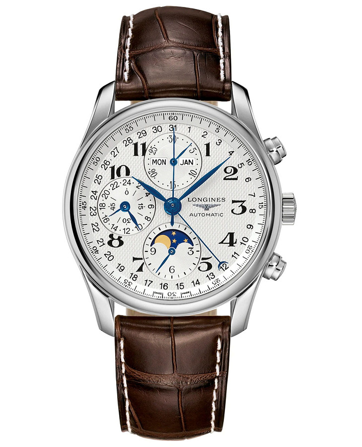 Часы Longines Master Collection L2.673.4.78.3 — мужские, белый