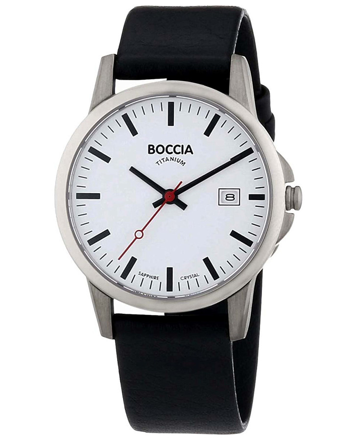 Часы Boccia Titanium Circle-Oval 3625-05 — мужские, белый