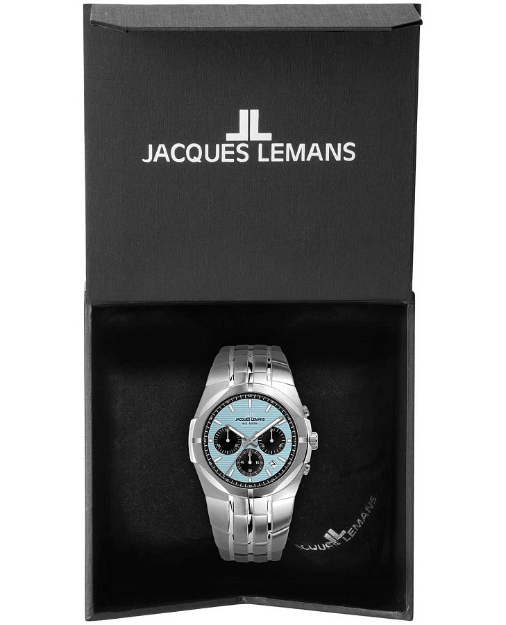 Часы Jacques Lemans Melbourne 1-2181E — кварцевые, металл сталь