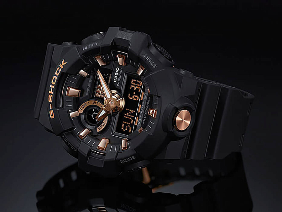 Часы Casio G-Shock GA-710B-1A4 — электронные, Япония, мужские
