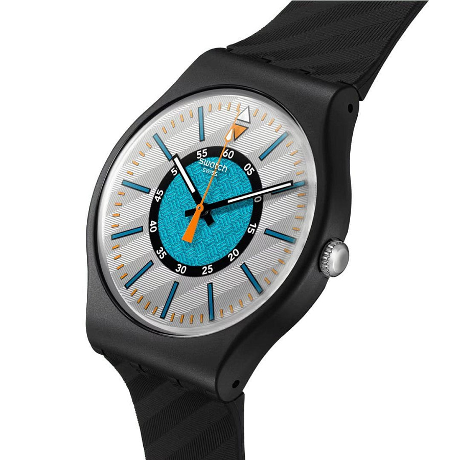 Часы Swatch New Gent Bioceramic Standard SO32B119 — кварцевые, биокерамика
