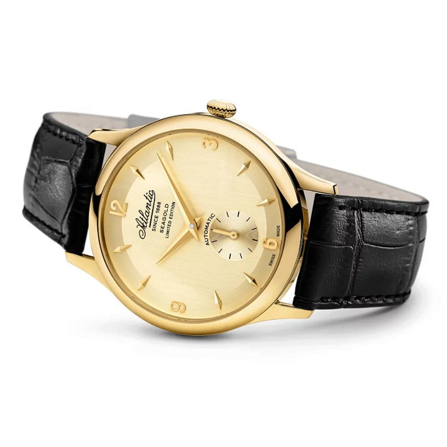 Часы Atlantic Seagold 96740.65.35 — механические, золото металл