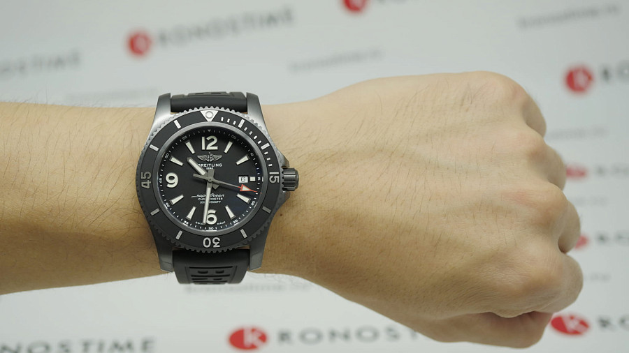 Часы Breitling Superocean Automatic 46 Black Steel M17368B71B1S2 — Швейцария, механические