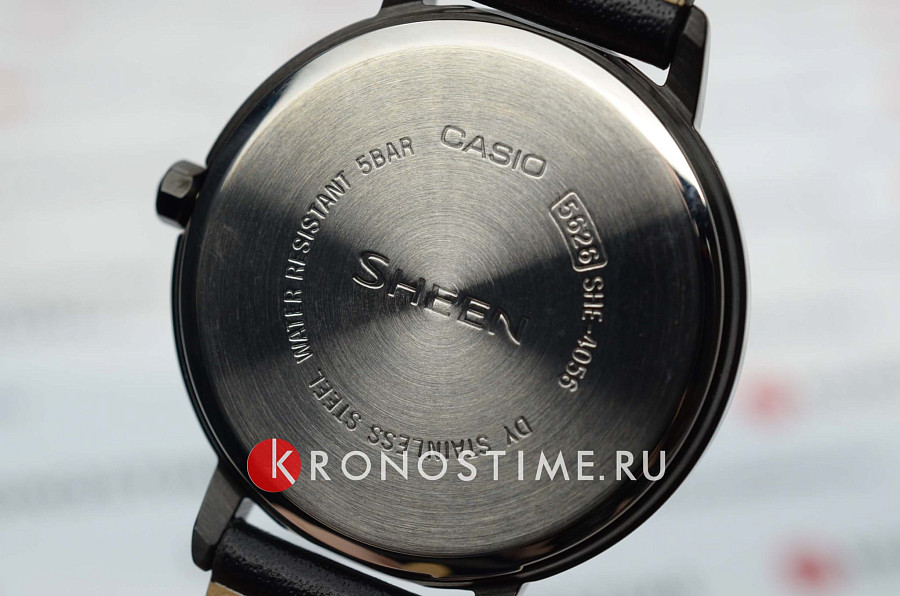 Часы Casio Sheen SHE-4056BL-1A — кварцевые, Япония, женские