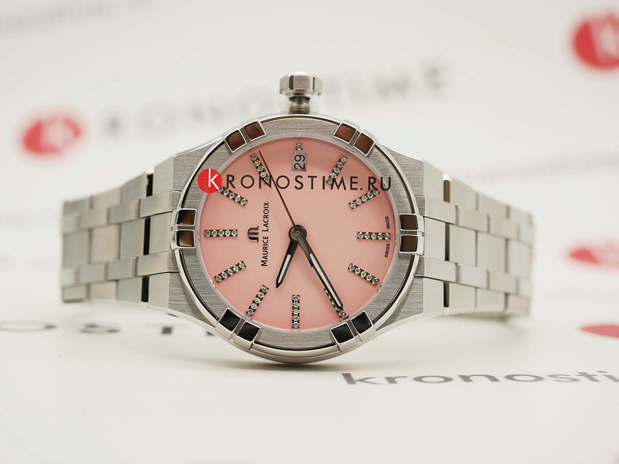 Часы Maurice Lacroix Aikon Quartz Colours Edition AI1106-SS002-550-1 — женские, нержавеющая сталь